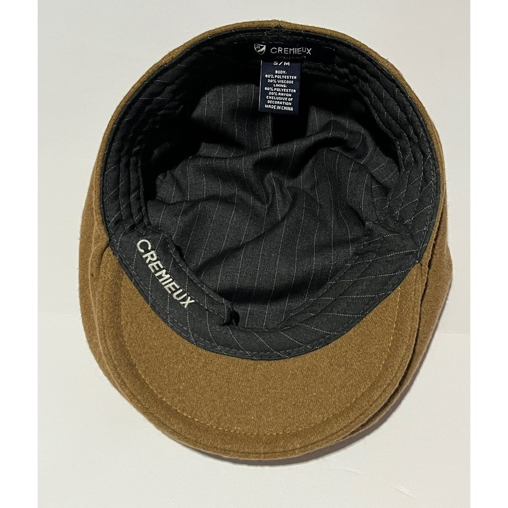 PENDLETON Brown Newsboy Cabbie Wool HAT CAP Mens Medium WPL-5923 Made In USA